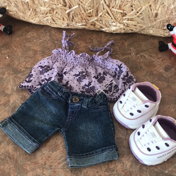 Build a Bear vintage matching set with light up Skechers sneakers - Picture 11 of 11